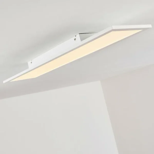 hofstein Plafonnier Salmi LED Blanc, 1 lumière, Télécommandes* Lampes Modernes