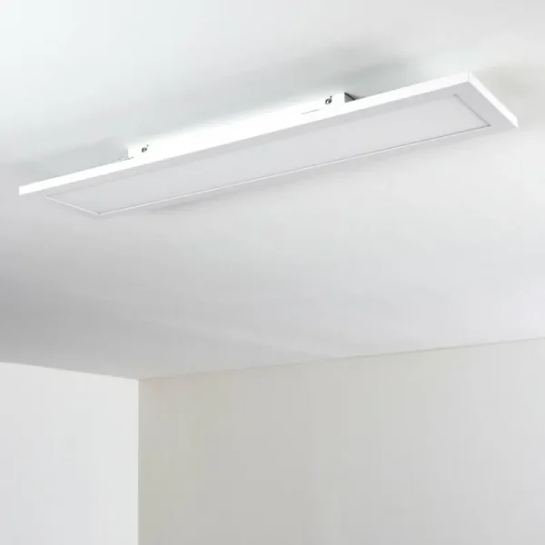 hofstein Plafonnier Salmi LED Blanc, 1 lumière, Télécommandes* Lampes Modernes