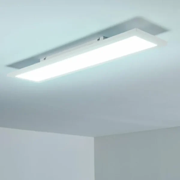 hofstein Plafonnier Salmi LED Blanc, 1 lumière, Télécommandes* Lampes Modernes