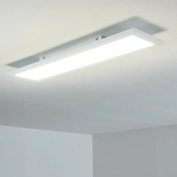 hofstein Plafonnier Salmi LED Blanc, 1 lumière, Télécommandes* Lampes Modernes