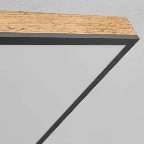 hofstein Plafonnier Salmi LED Couleur bois, Noir, Blanc, 1 lumière* Lampes Modernes