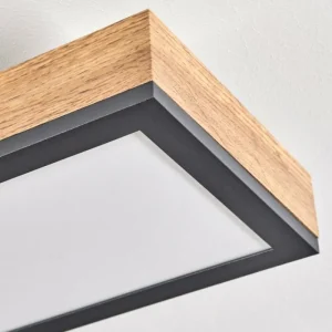 hofstein Plafonnier Salmi LED Couleur bois, Noir, Blanc, 1 lumière* Lampes Modernes