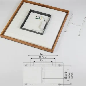 hofstein Plafonnier Salmi LED Couleur bois, Noir, Blanc, 1 lumière* Lampes Modernes