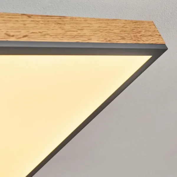 hofstein Plafonnier Salmi LED Couleur bois, Noir, Blanc, 1 lumière* Lampes Modernes