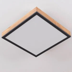hofstein Plafonnier Salmi LED Couleur bois, Noir, Blanc, 1 lumière* Lampes Modernes