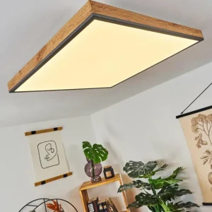 hofstein Plafonnier Salmi LED Couleur bois, Noir, Blanc, 1 lumière* Lampes Modernes