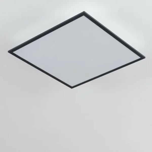 hofstein Plafonnier Salmi LED Gris, Blanc, 1 lumière* Lampes Modernes