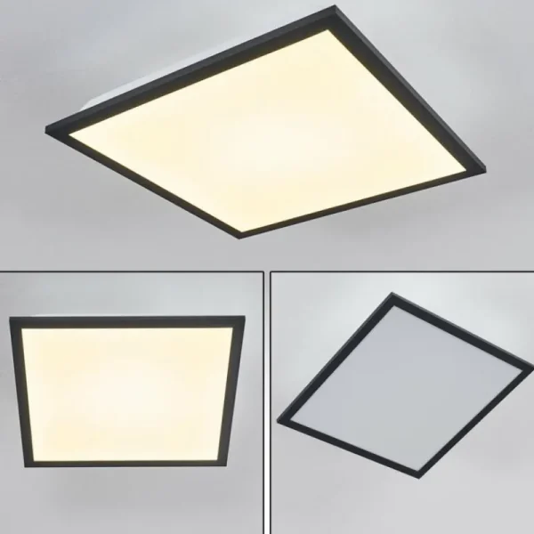 hofstein Plafonnier Salmi LED Noir, Blanc, 1 lumière* Lampes Modernes