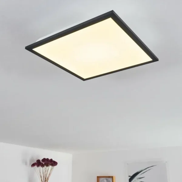 hofstein Plafonnier Salmi LED Noir, Blanc, 1 lumière* Lampes Modernes