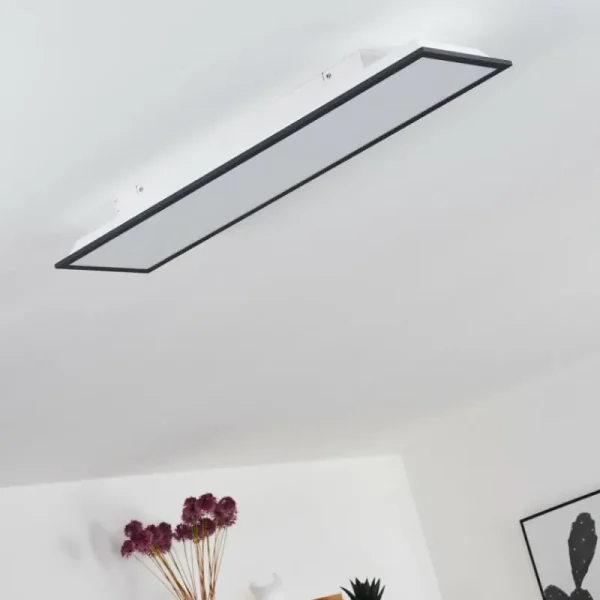hofstein Plafonnier Salmi LED Noir, Blanc, 1 lumière* Lampes Modernes