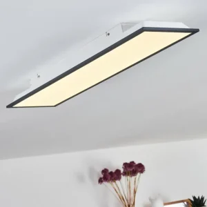 hofstein Plafonnier Salmi LED Noir, Blanc, 1 lumière* Lampes Modernes