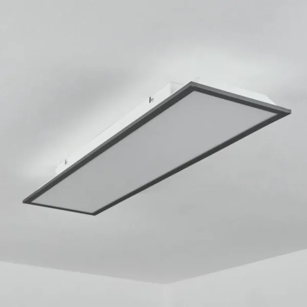 hofstein Plafonnier Salmi LED Noir, Blanc, 1 lumière* Lampes Modernes