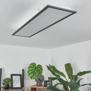 hofstein Plafonnier Salmi LED Noir, Blanc, 1 lumière* Lampes Modernes