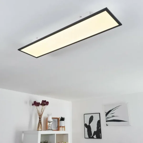 hofstein Plafonnier Salmi LED Noir, Blanc, 1 lumière* Lampes Modernes