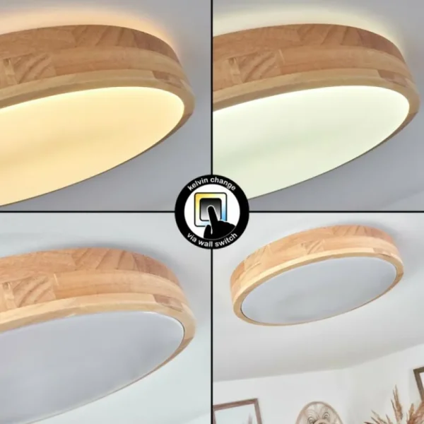 hofstein Plafonnier Samaira LED Blanc, 1 lumière* Lampes Modernes