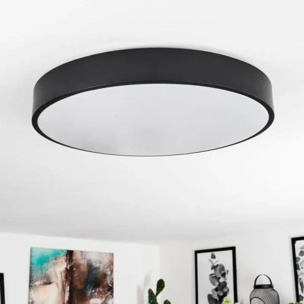 hofstein Plafonnier Samaira LED Blanc, 1 lumière, Télécommandes* Lampes Modernes