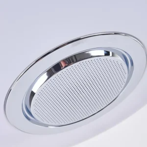 hofstein Plafonnier Sambani LED Chrome, Blanc, 1 lumière, Télécommandes, Changeur de couleurs* Lampes Modernes