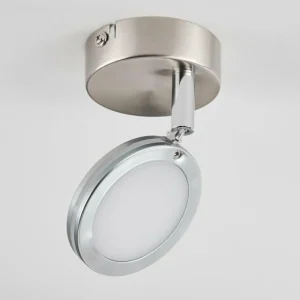 hofstein Plafonnier Sarnadinha LED Nickel mat, 1 lumière* Lampes Modernes