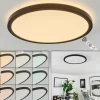 hofstein Plafonnier Sasinhosa LED Noir, 1 lumière, Télécommandes* Lampes Modernes