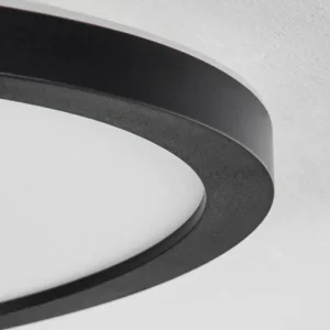 hofstein Plafonnier Sasinhosa LED Noir, 1 lumière, Télécommandes* Lampes Modernes