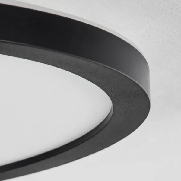 hofstein Plafonnier Sasinhosa LED Noir, 1 lumière, Télécommandes* Lampes Modernes