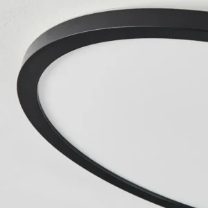 hofstein Plafonnier Sasinhosa LED Noir, 1 lumière, Télécommandes* Lampes Modernes