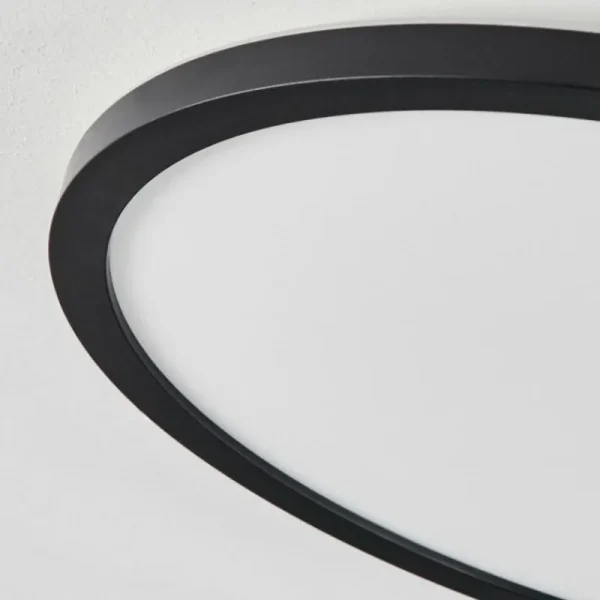 hofstein Plafonnier Sasinhosa LED Noir, 1 lumière, Télécommandes* Lampes Modernes