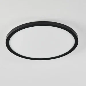 hofstein Plafonnier Sasinhosa LED Noir, 1 lumière, Télécommandes* Lampes Modernes