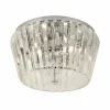 Luminaires Searchlight Plafonnier Searchlight TIARA Chrome, Transparent, 3 lumières* Lampes En Verre