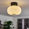 hofstein Plafonnier Sebep LED Noir, 1 lumière* Lampes En Verre