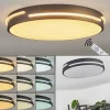 hofstein Plafonnier Seewen LED Noir, Blanc, 1 lumière, Télécommandes* Lampes Modernes