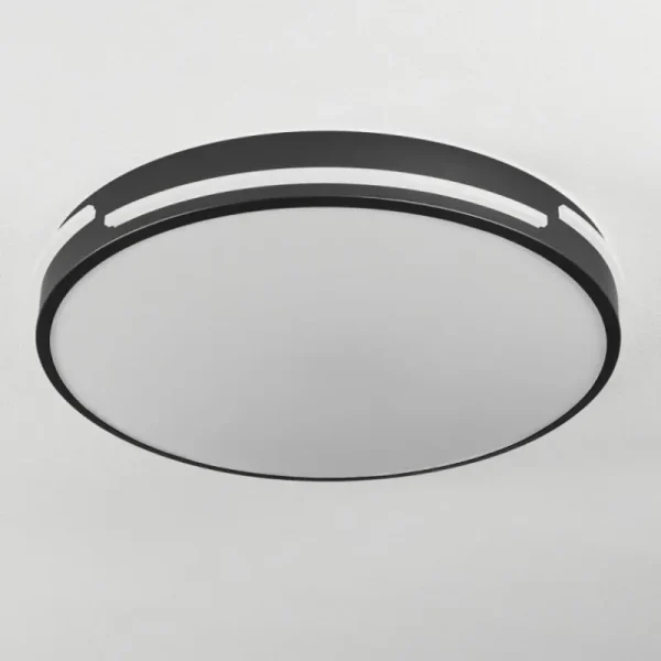 hofstein Plafonnier Seewen LED Noir, Blanc, 1 lumière, Télécommandes* Lampes Modernes