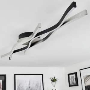hofstein Plafonnier Serlande LED Noir, 1 lumière* Lampes Modernes