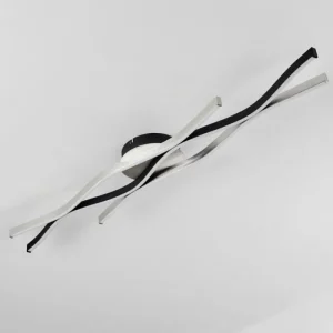 hofstein Plafonnier Serlande LED Noir, 1 lumière* Lampes Modernes