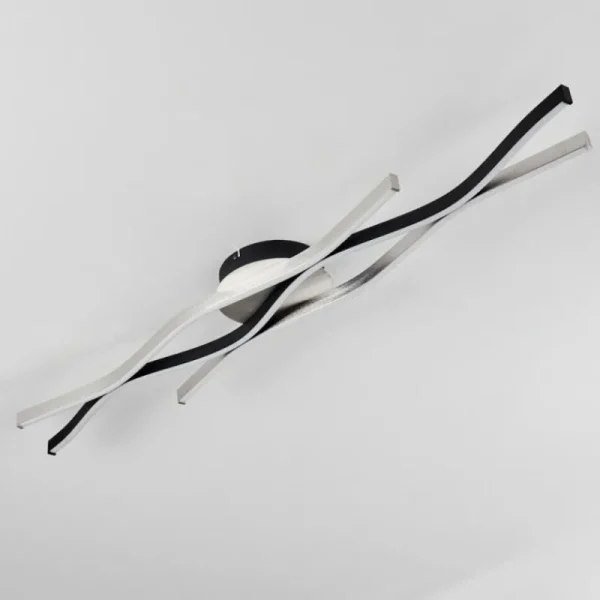 hofstein Plafonnier Serlande LED Noir, 1 lumière* Lampes Modernes