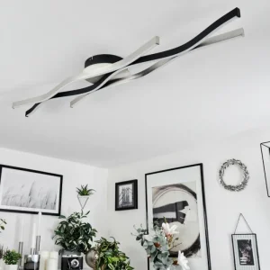 hofstein Plafonnier Serlande LED Noir, 1 lumière* Lampes Modernes