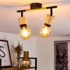 hofstein Plafonnier Sezze Bois clair, Noir, 2 lumières* Lampes Modernes