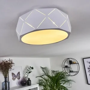 hofstein Plafonnier Shouver Blanc, 3 lumières* Lampes Modernes