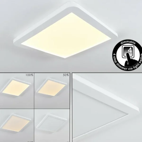 hofstein Plafonnier Siguna LED Blanc, 1 lumière* Lampes Modernes