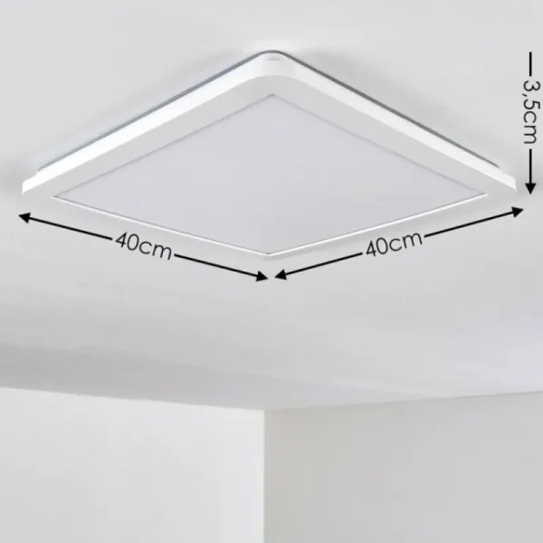hofstein Plafonnier Siguna LED Blanc, 1 lumière* Lampes Modernes