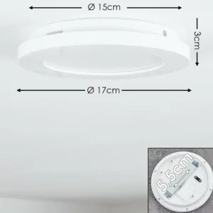 hofstein Plafonnier Siguna LED Blanc, 1 lumière* Lampes Modernes