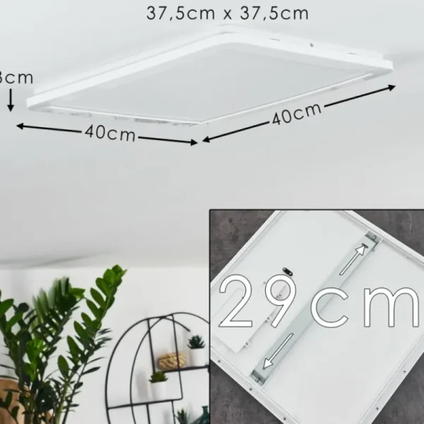 hofstein Plafonnier Siguna LED Blanc, 1 lumière* Lampes Modernes