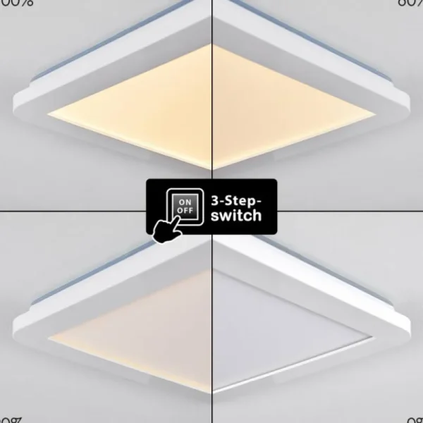 hofstein Plafonnier Siguna LED Blanc, 1 lumière* Lampes Modernes