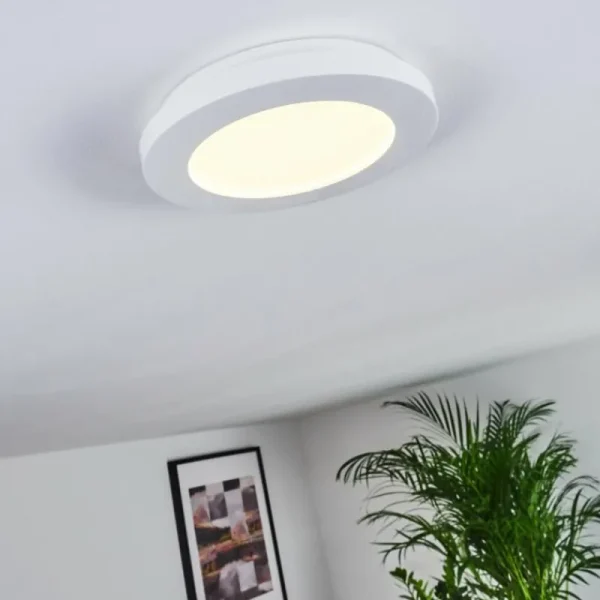 hofstein Plafonnier Siguna LED Blanc, 1 lumière* Lampes Modernes