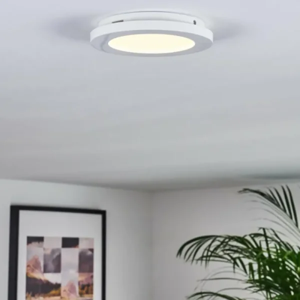 hofstein Plafonnier Siguna LED Blanc, 1 lumière* Lampes Modernes