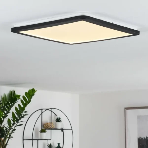 hofstein Plafonnier Siguna LED Noir, Blanc, 1 lumière* Lampes Modernes