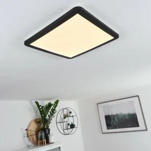 hofstein Plafonnier Siguna LED Noir, Blanc, 1 lumière* Lampes Modernes