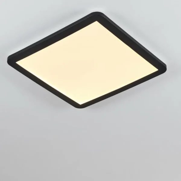 hofstein Plafonnier Siguna LED Noir, Blanc, 1 lumière* Lampes Modernes