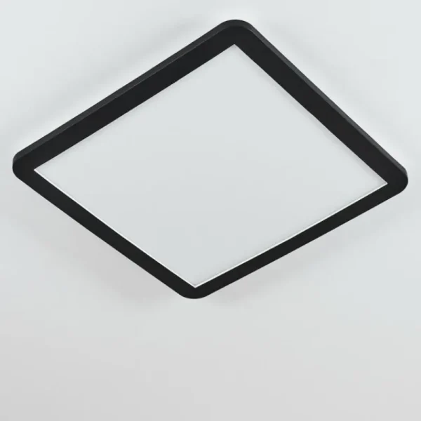 hofstein Plafonnier Siguna LED Noir, Blanc, 1 lumière* Lampes Modernes