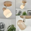 hofstein Plafonnier Sivol Nickel mat, Sable, 1 lumière* Lampes En Verre